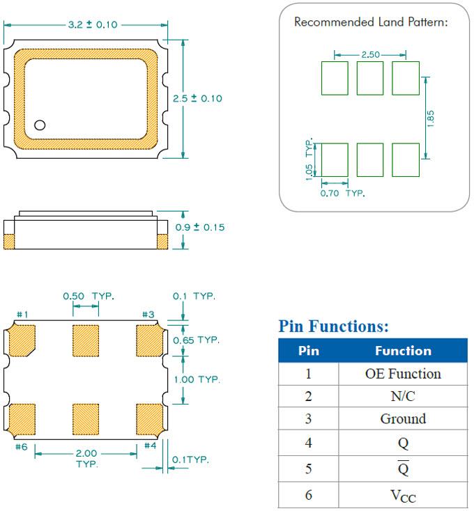 Diodes Incorporated NX Ultra-Low Jitter PLL Crystal Oscillators